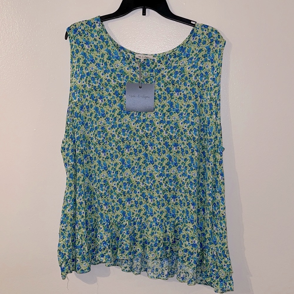 Rose & Rhyme top, size 2X